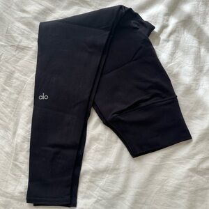 Alo Yoga 7/8 High-Waist Airbrush Leggings, Black, Medium